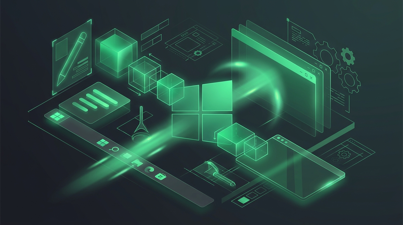 Windows 11 K2 projekt illusztráció